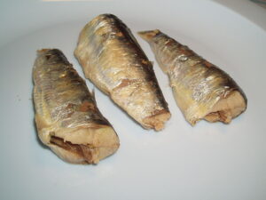 Sardines in plate