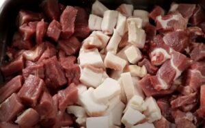 Meat cut for saveloy
