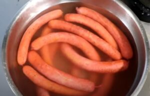 Saveloy boiling